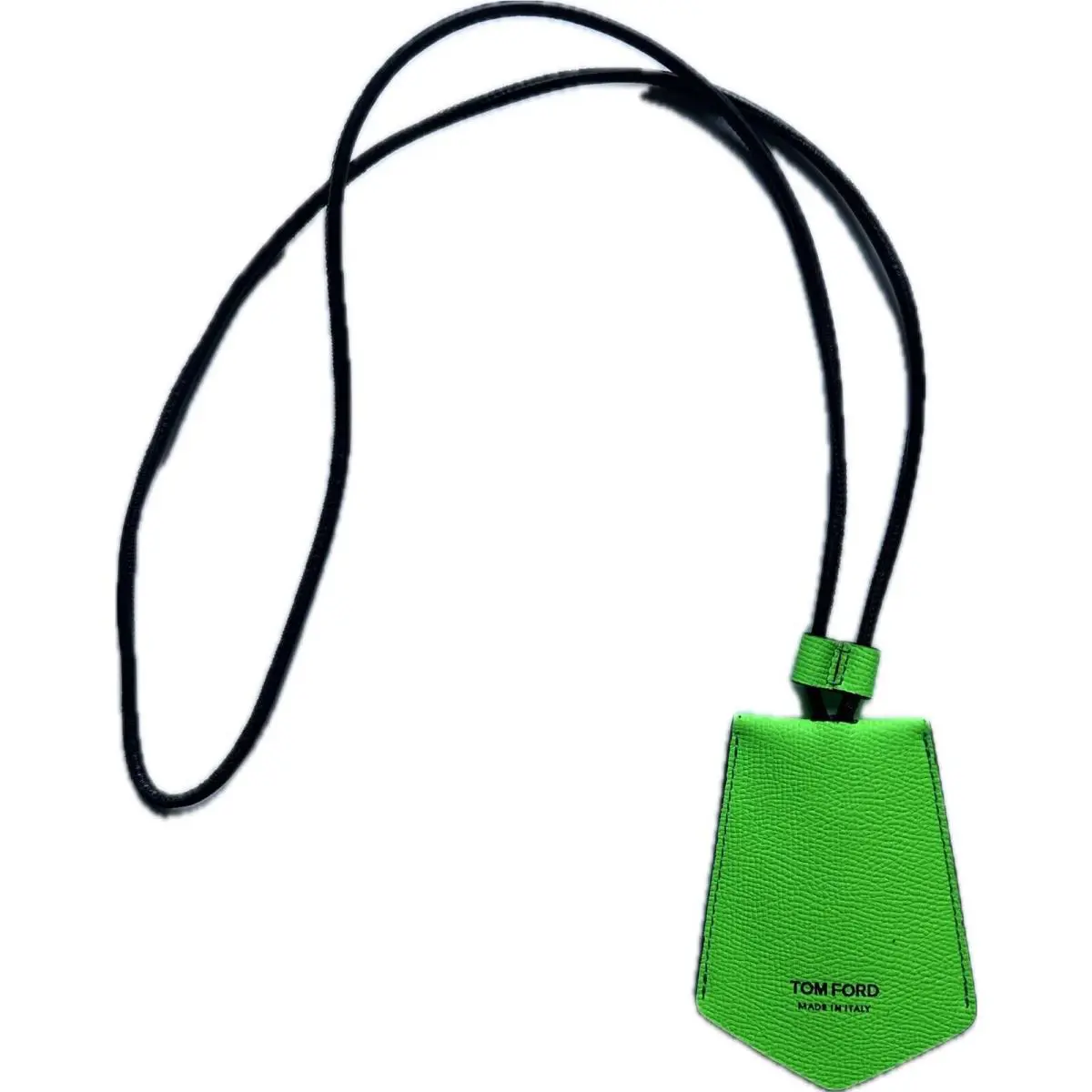 Neon Green Leather Key Holder by Tom Ford