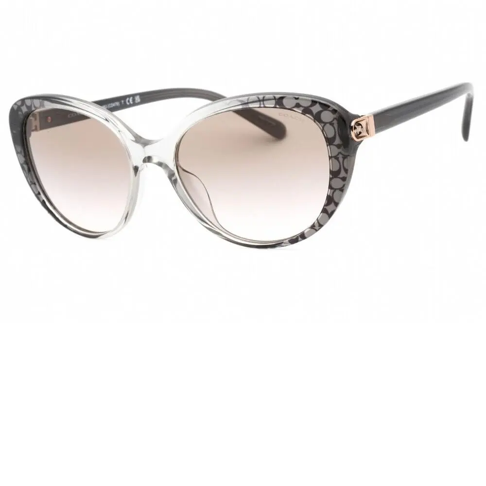 Coach Gray Gradient Monogram Sunglasses in Case