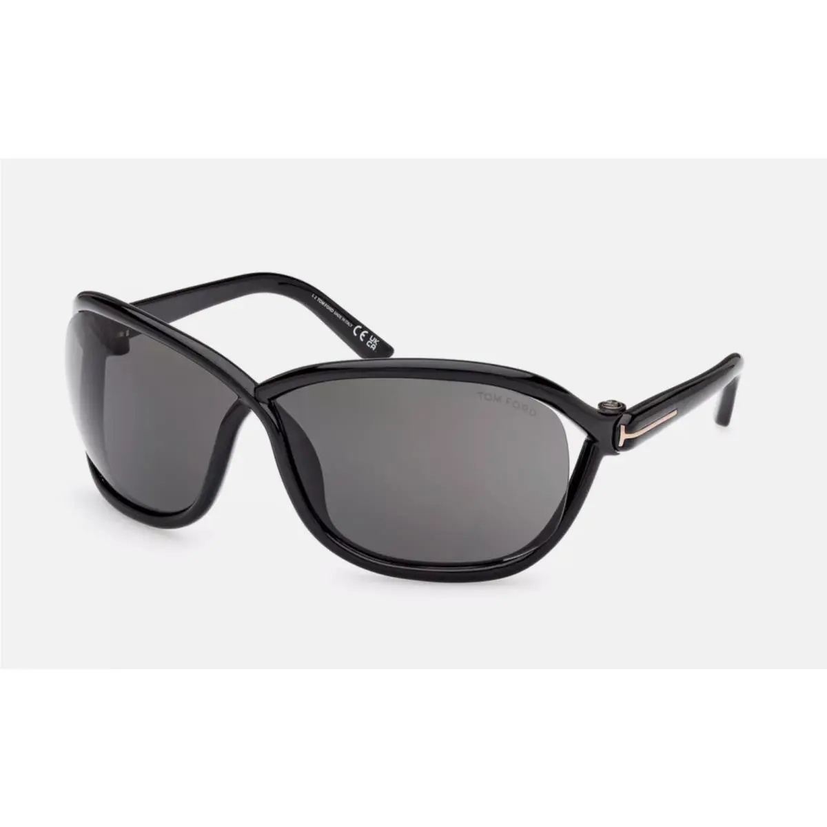Tom Ford Sunglasses Fernanda TF 1069 01A 68-7 115 Black Frames Grey Lenses