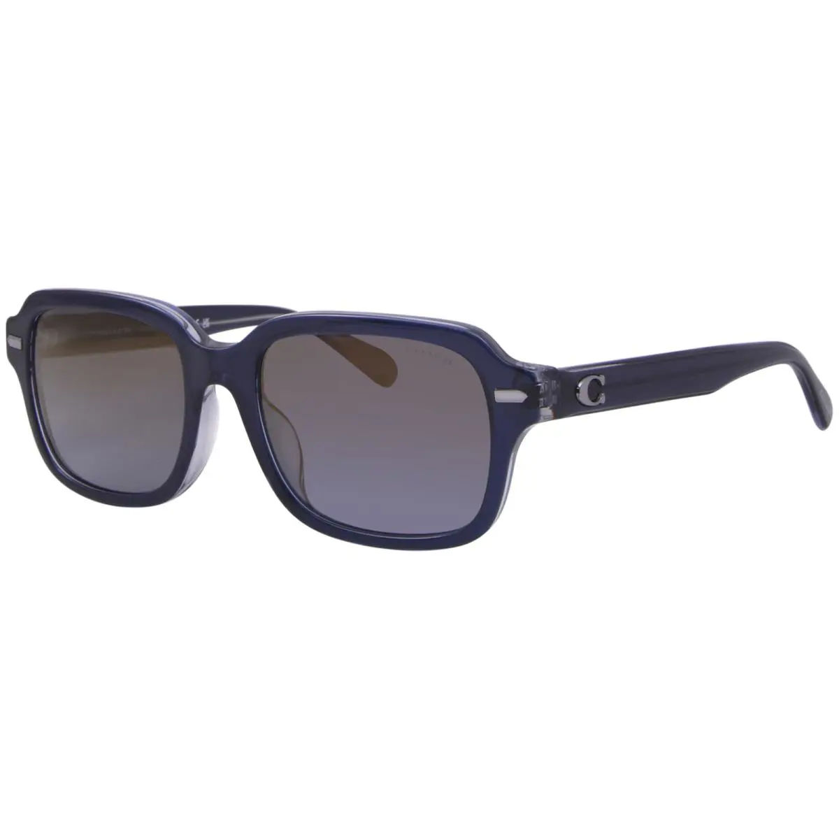 Coach CL914 HC8388U 57571G Sunglasses Men`s Blue/blue/blue Gradient Mirror 56mm