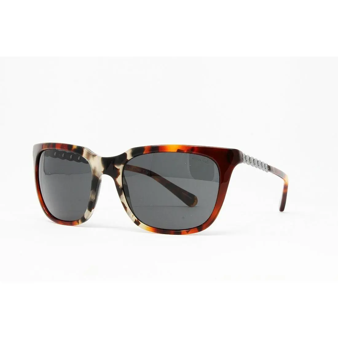 Coach Women`s Sunglasses HC8236 551987 Amber Grey Multi Tort 56mm with Case