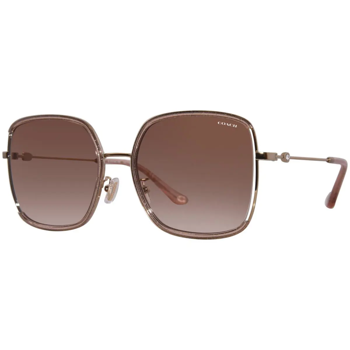 Coach HC7139BD 940813 Sunglasses Women`s Rose Gold/pink/pink Gradient 58mm