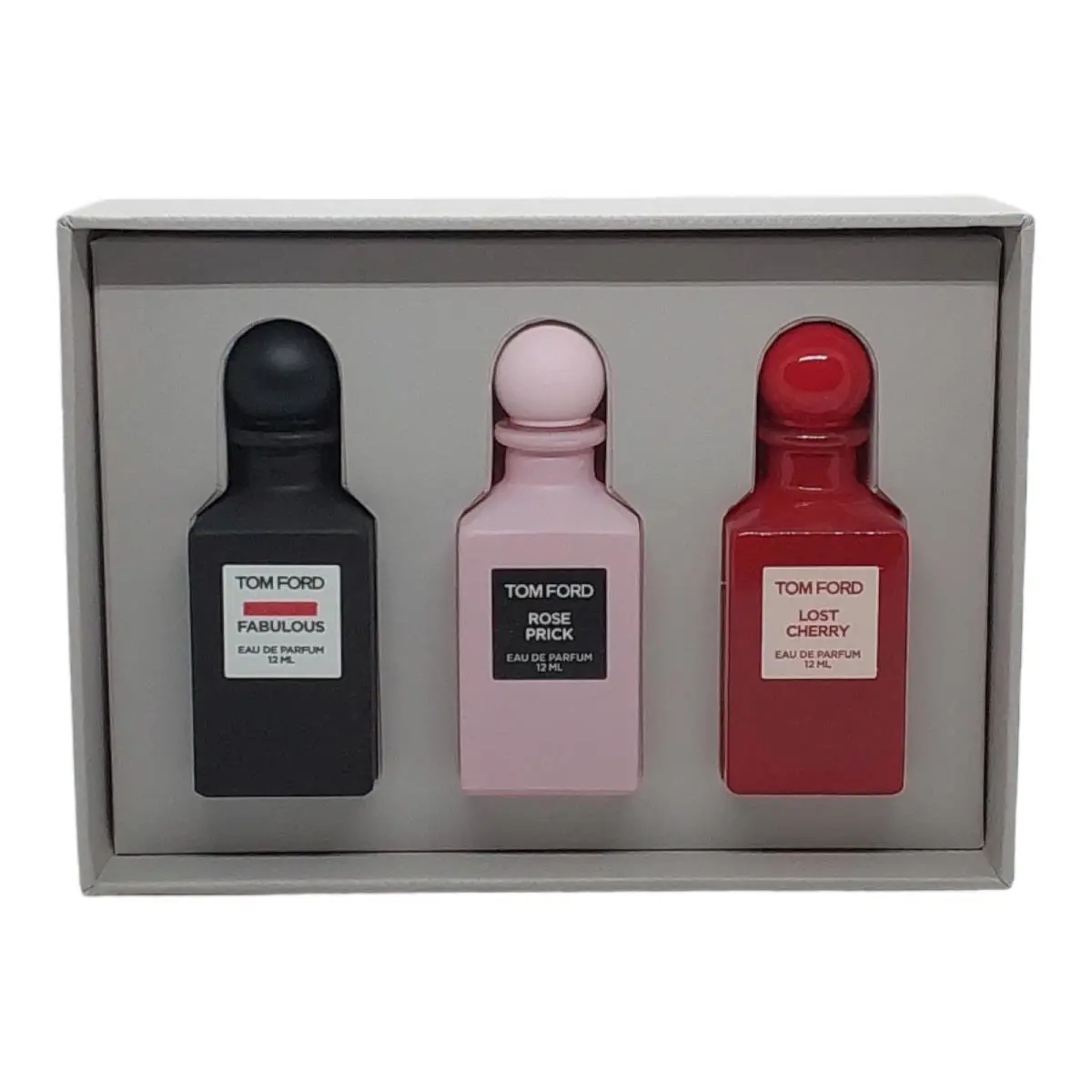 Tom Ford Decanter Collection Set 3x 12ml Each Fabulous Rose Prick Lost Cherry