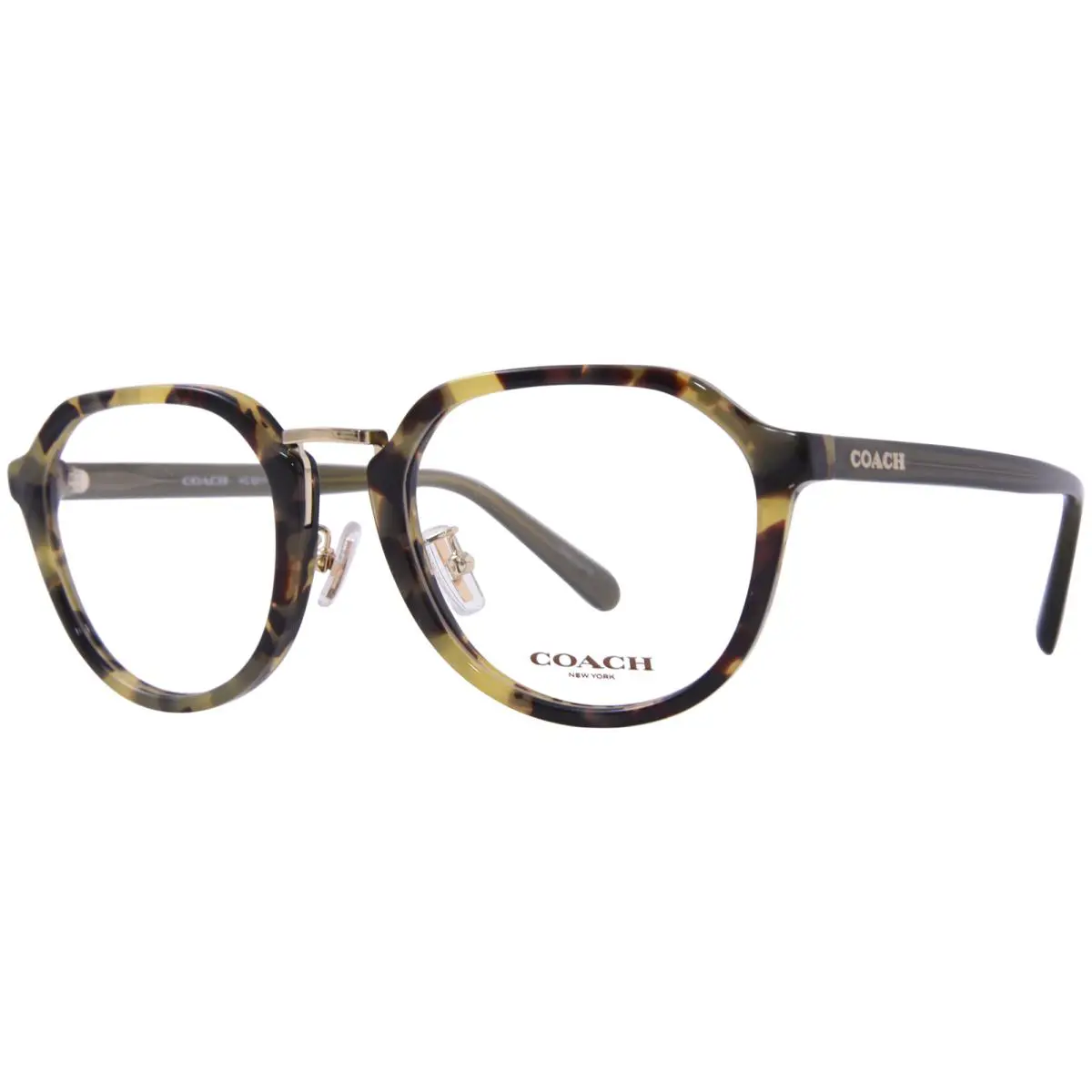 Coach HC6211 5324 Eyeglasses Men`s Tokyo Tortoise Full Rim Oval Shape 53mm