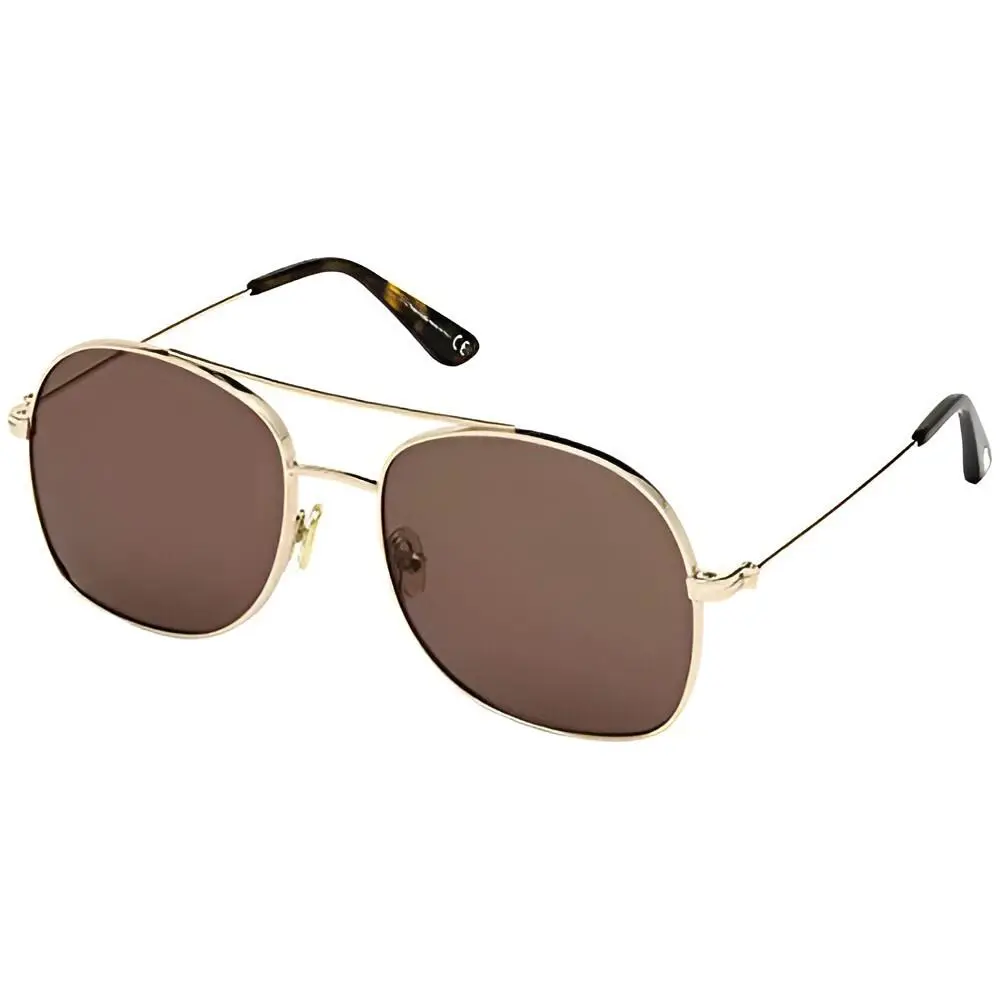 Tom Ford Sunglasses Soft Case- Delilah FT0758 28E - Shiny Rose Gold / Bronze - Frame: Gold, Lens: Bronze