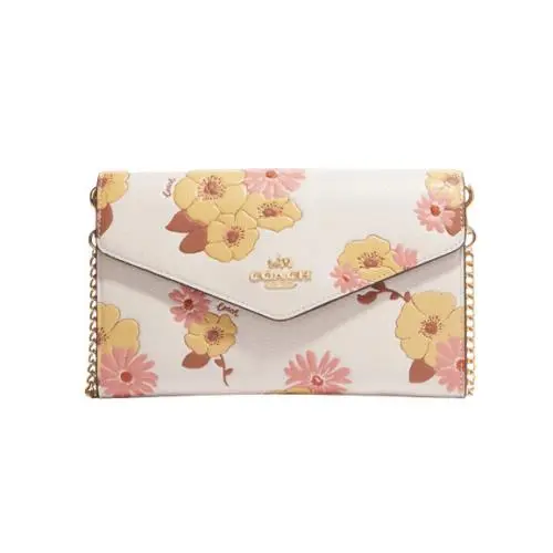 Envelope Clutch Crossbody Bag with Floral Cluster Print Msrp: by Coach