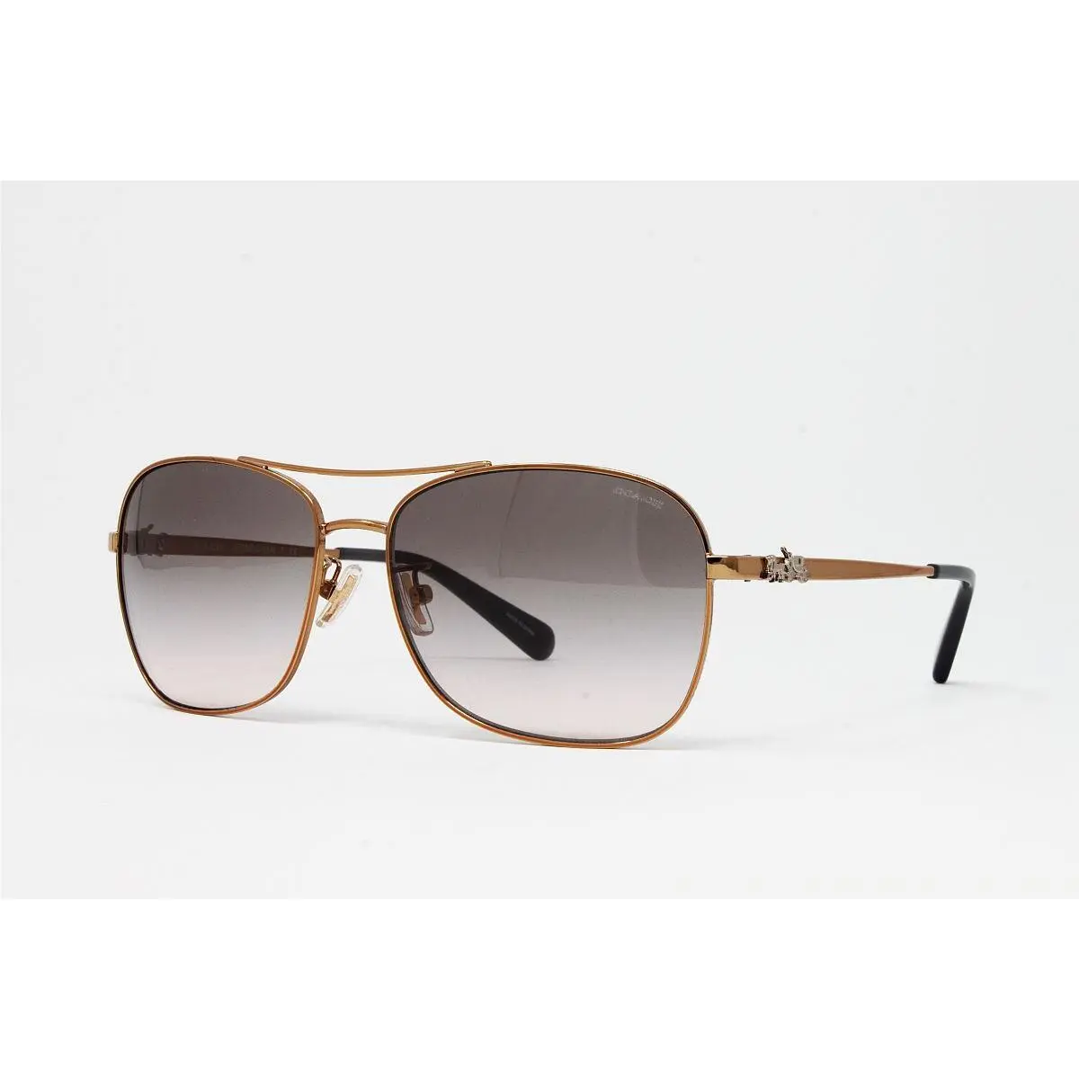 Coach Women`s Square Sunglasses HC7080 Color 93313B Rose Gold Size 58mm