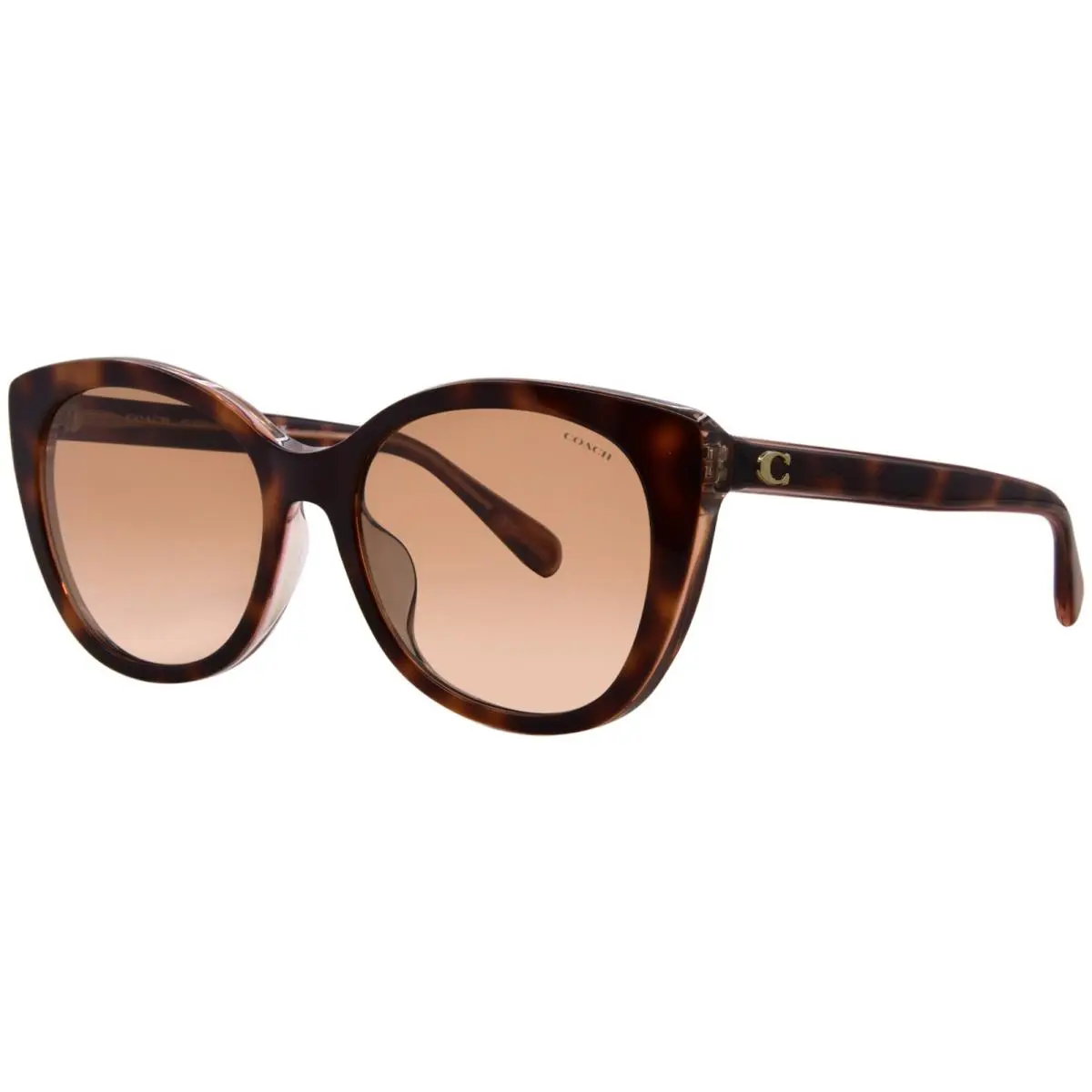Coach CH566 HC8365U 574413 Sunglasses Women`s Tortoise/brown/pink Gradient 55mm