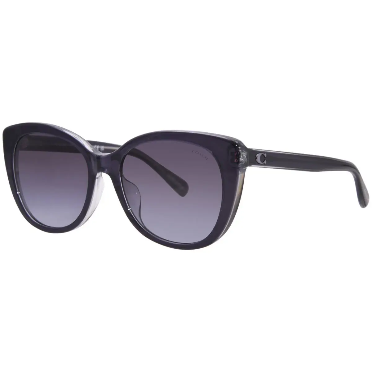Coach CH566 HC8365U 57458G Sunglasses Women`s Black/grey/grey Gradient 55-mm