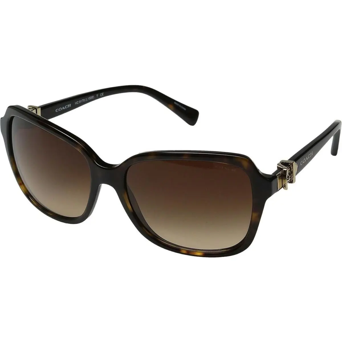 Coach 0HC8179 Woman`s Sunglasses Tortoise Lenses Acetate Frame 58mm