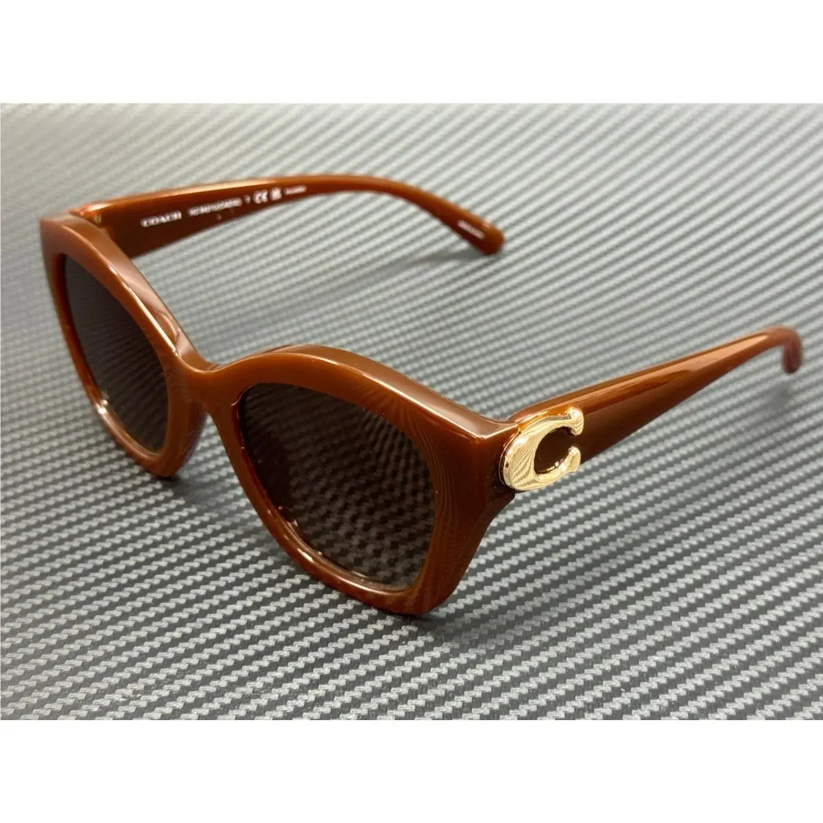Coach HC8421U 5841T5 Hazelnut Brown Polarized 54 mm Sunglasses