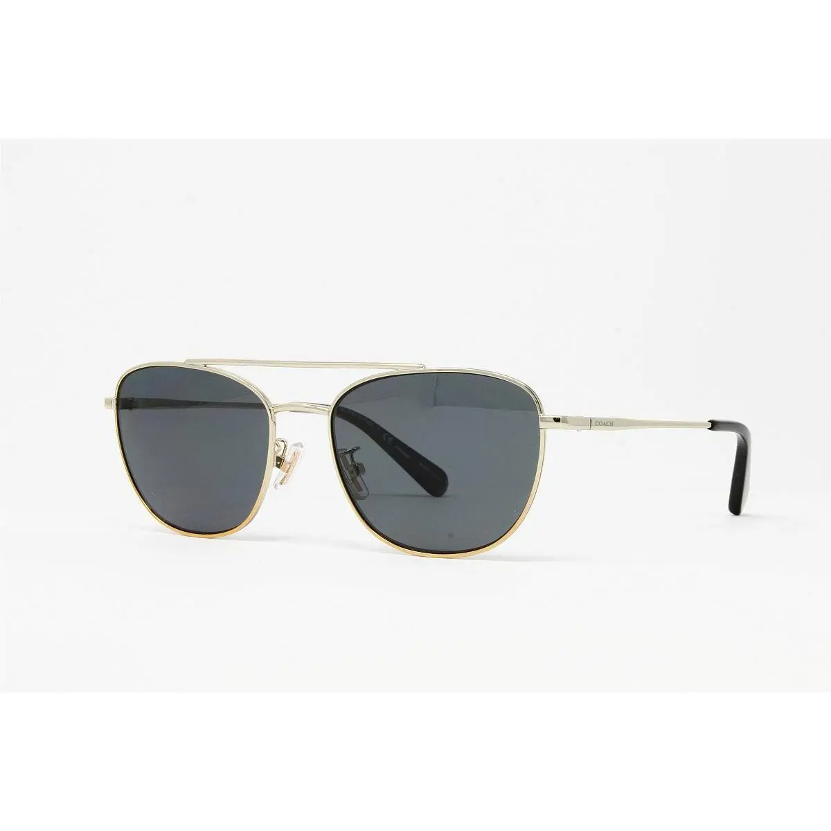 Coach Women`s Pilot Sunglasses HC7107 9005T3 Light/rose Gold Gradient Polarized