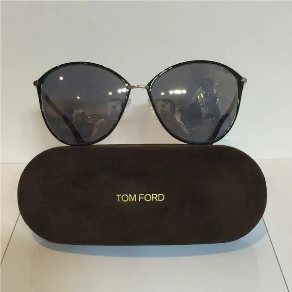 Tom Ford 320 28C Black Gold/smoke Mirror Sunglasses 59mm