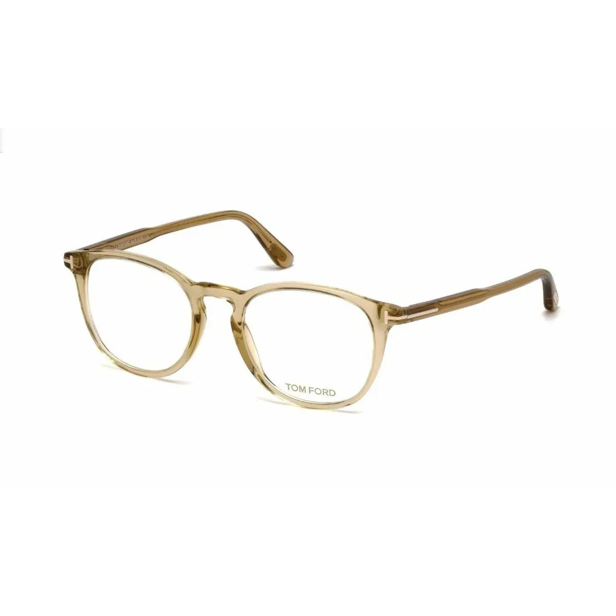 Tom Ford FT5401 045 Shiny Light Brown 51 mm Men`s Eyeglasses