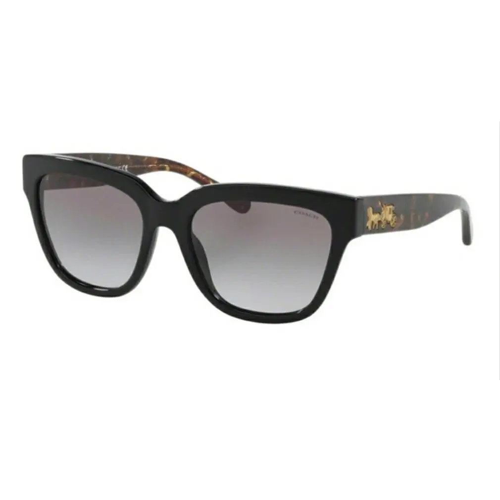 Coach HC 8262 L-1082 500211 Black Woman`s Sunglasses 55-18-140 2N
