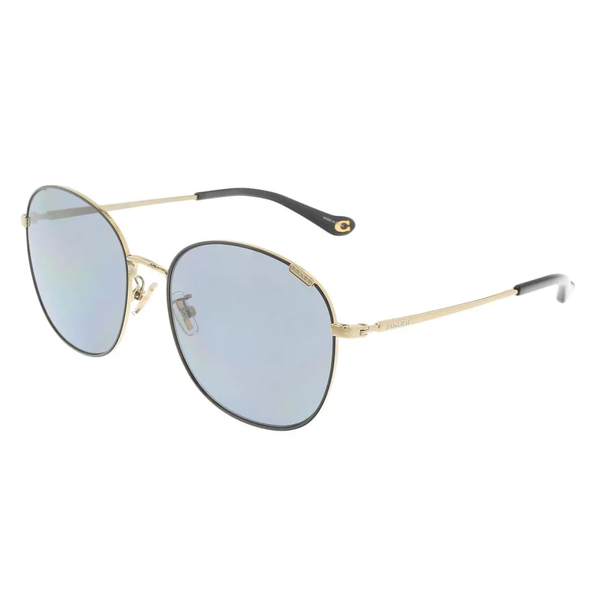 Coach 0HC7134 934681 Black Round Full Rim Sunglasses