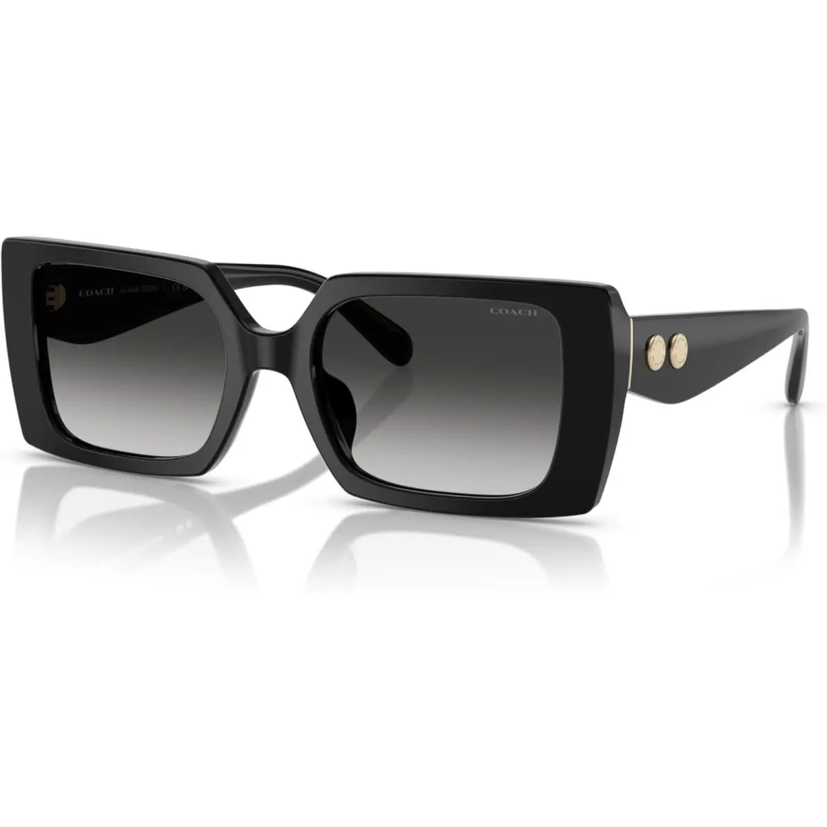 Coach HC8409U 50023C Black - Grey 53mm Sunglasses / /