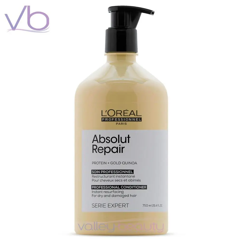 L`oreal Absolut Repair Protein + Gold Quinoa Conditioner Dry Damaged Hair