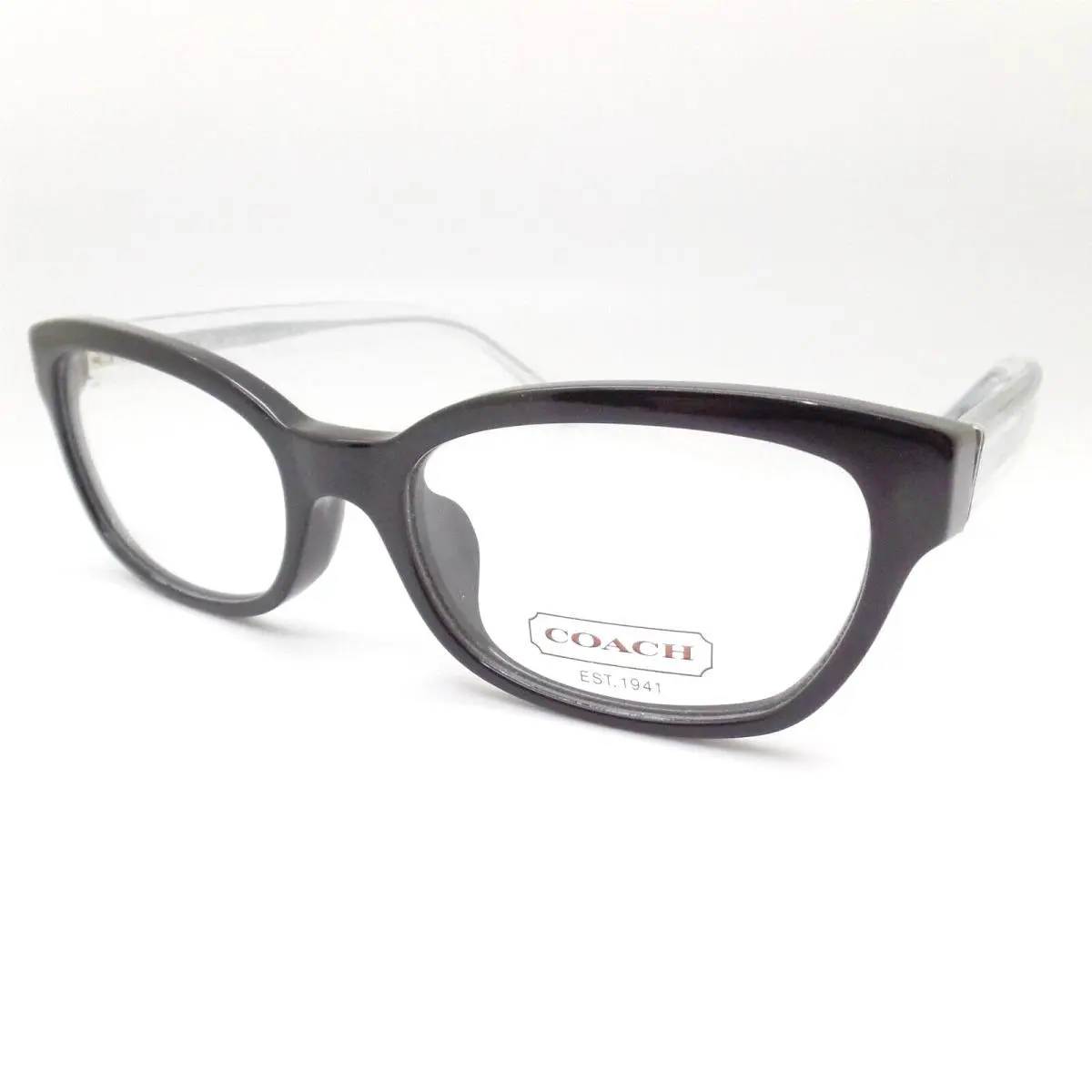 Coach Hadley 6042f 52 Black Crystal Comfort Bridge Frame