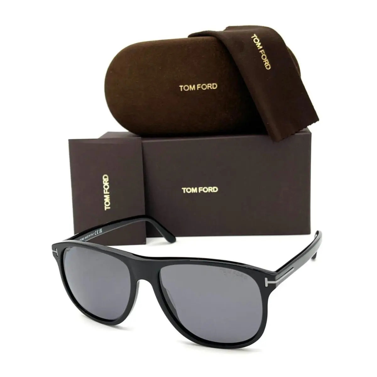Tom Ford Sunglasses Joni TF 905-N 01D 56-16 Black Frames W/grey Polarized Lenses