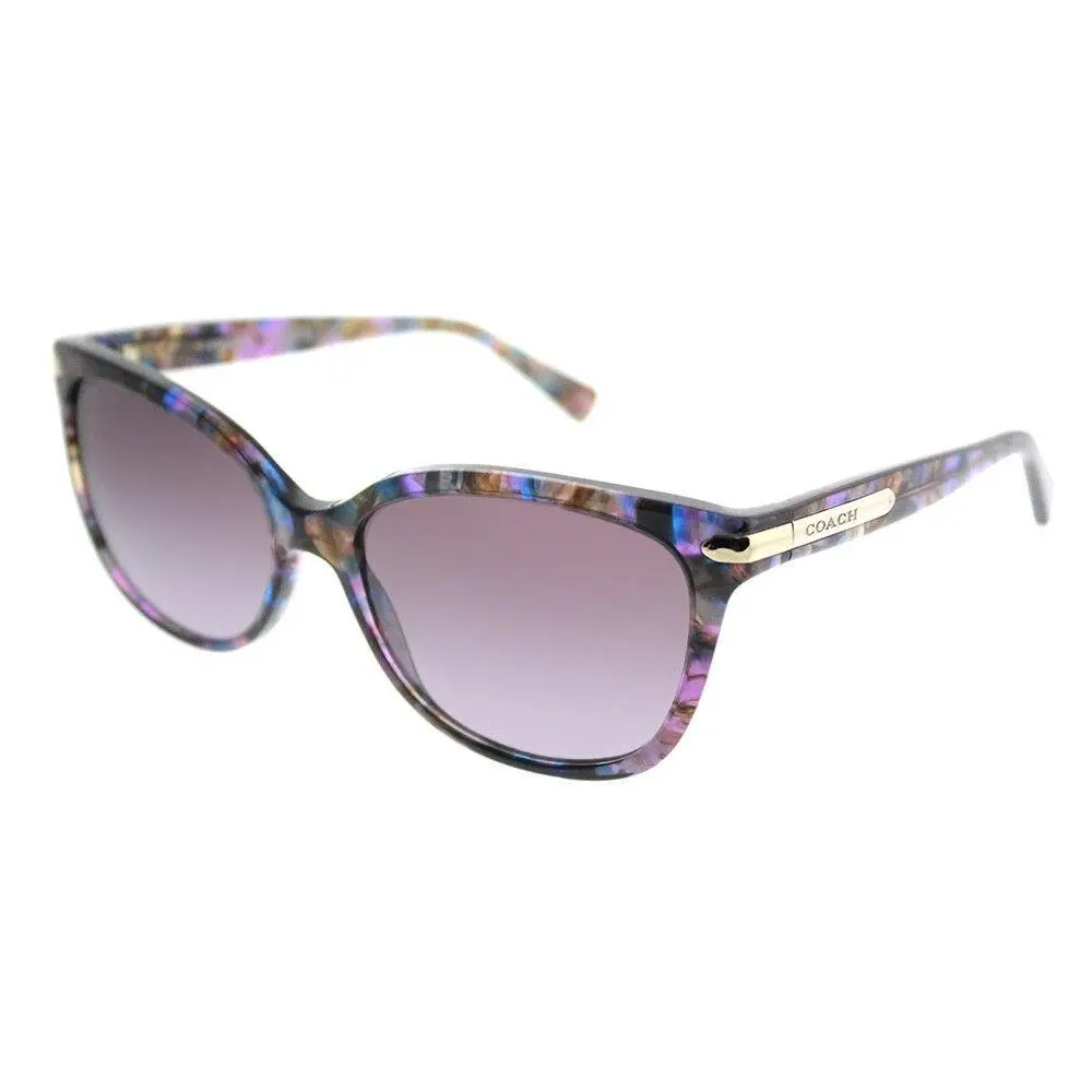 HC 8132 52888H L19 Confetti Purple Plastic Sunglasses Purple Gradient Lens by Coach