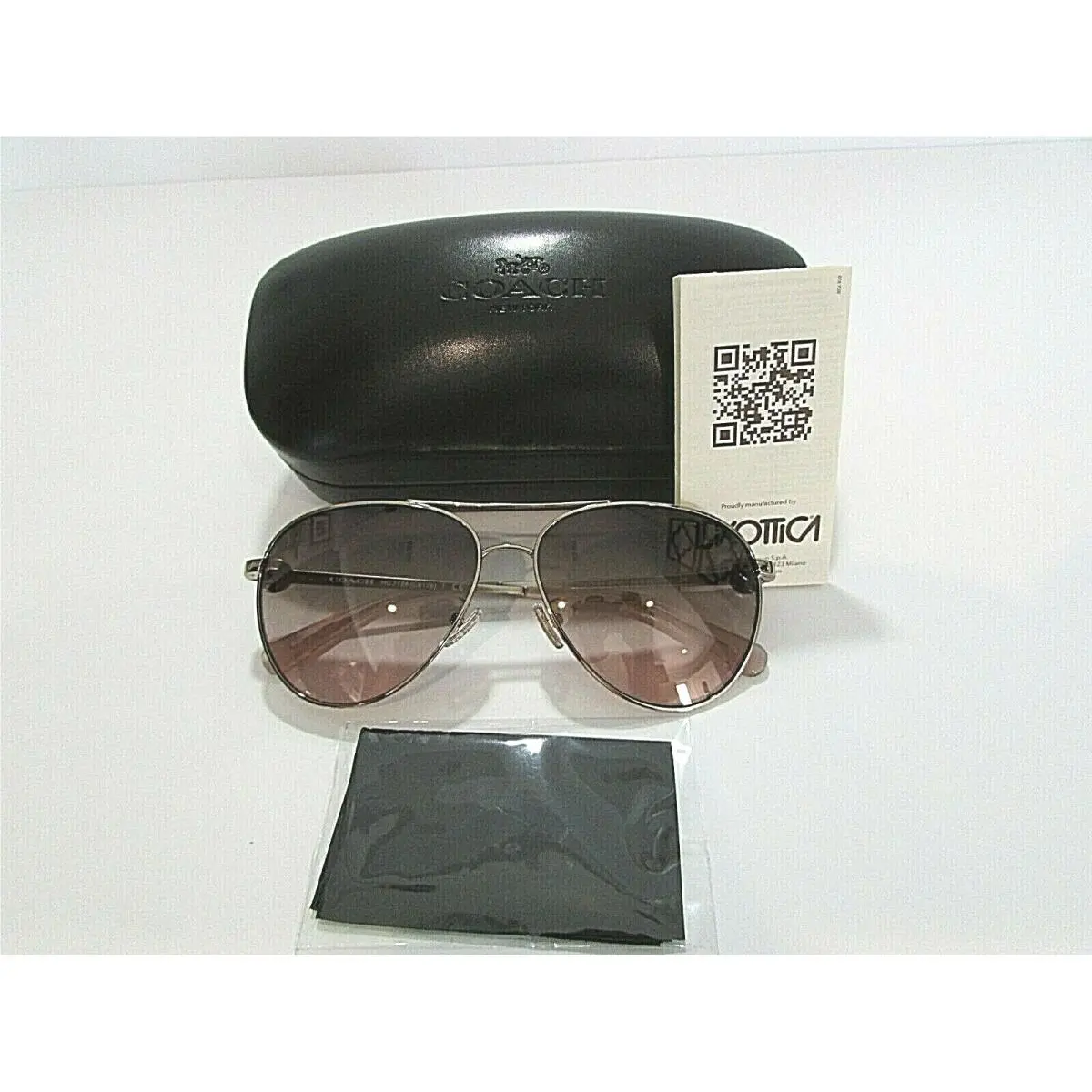 Coach HC7128 HC 7128 9331U8 Shiny Rose Gold UV Sunglasses Rx-able Frame