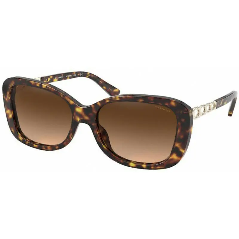 Coach Sunglass HC8286F 512074 58mm L1131 Dark Tortoise Brown Gradient