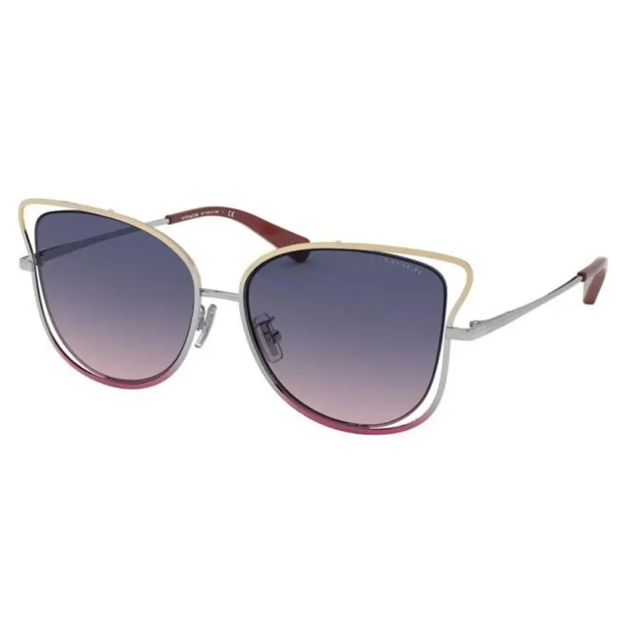 Coach HC7106 9340I6 55mm L1108 Shiny Bronze Silver Pink Blue Pink Gradient