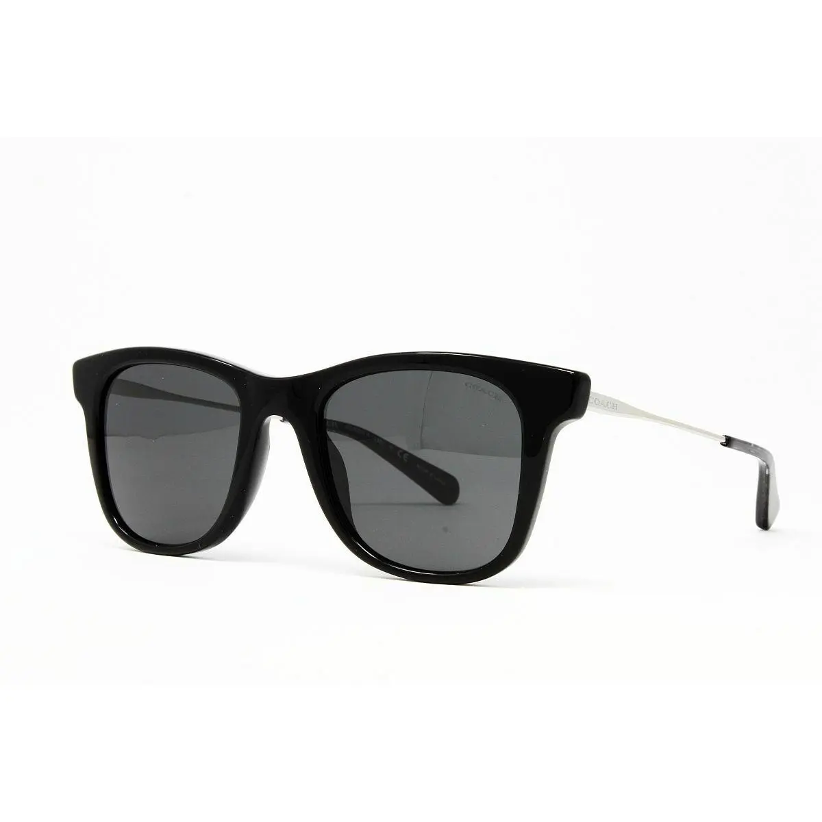 Women`s Sunglasses HC8290 500287 Black Solid Grey Lens 50mm by Coach