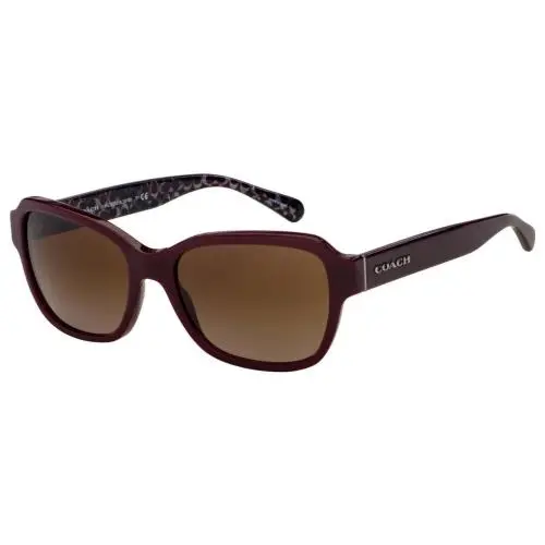 Coach Women`s Sunglasses HC8232 550913 Oxblood Square Brown Gradient 56-17-140mm