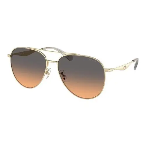 Coach CW193 HC7169 900518-57 Shiny Light Gold / Smokey Peach Gradient Lenses/new