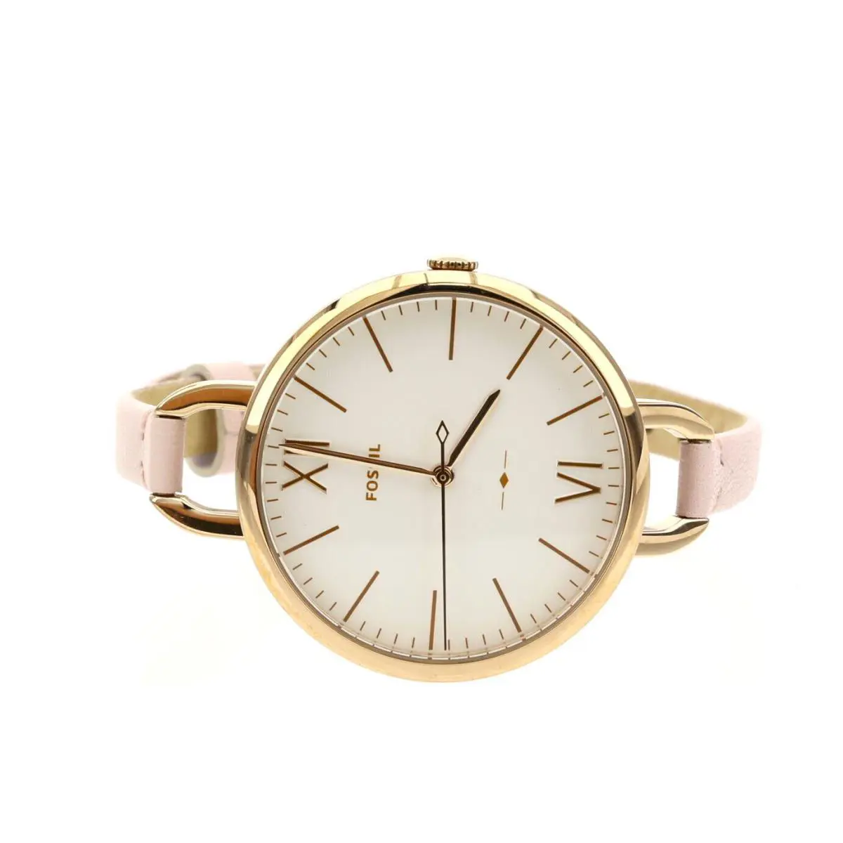 Fossil Annette Three-hand Pastel Pink Leather 36mm Watch F1262 - Band: Pink