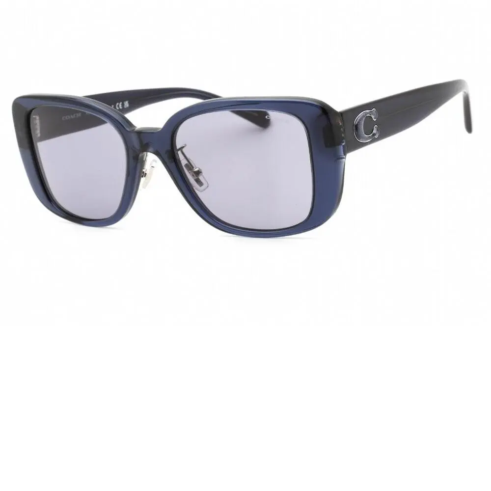 Coach Blue Transparent Sunglasses in Case