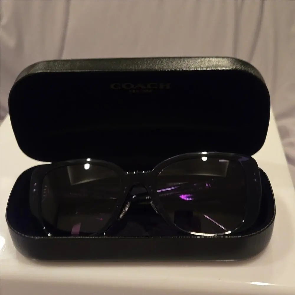 Coach Blue Transparent Sunglasses brand new in case Coach Blue Transparent Sunglasses brand new in case | eBay main image 4