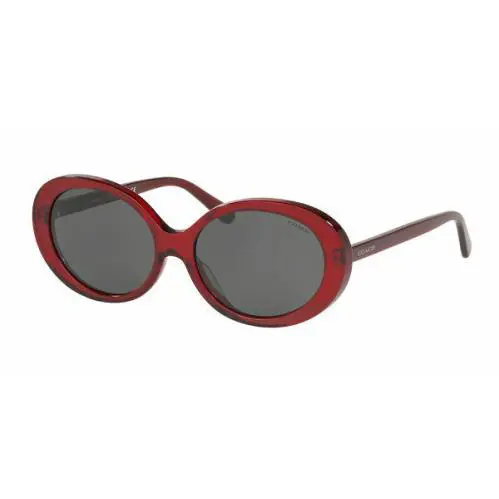 Coach Sunglasses HC8270U 555787 55mm L1100 Transparent Burgundy Dark Grey