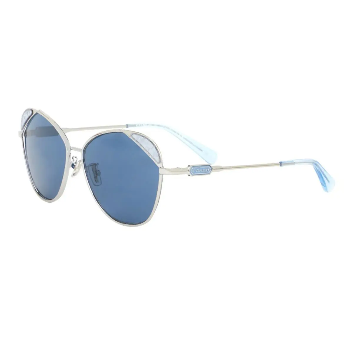 Coach Sunglasses HC 7119 935355 59-16-140 L1167 Silver / Blue