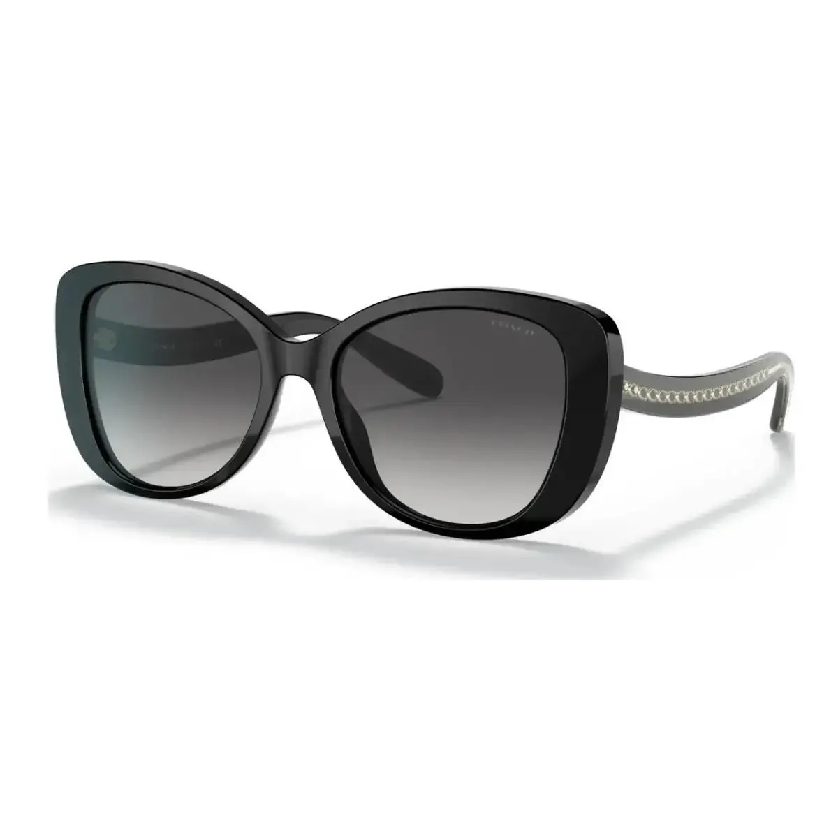 Woman Rectangle Sunglasses HC8322F 50028G Black/light Grey Black 56mm by Coach