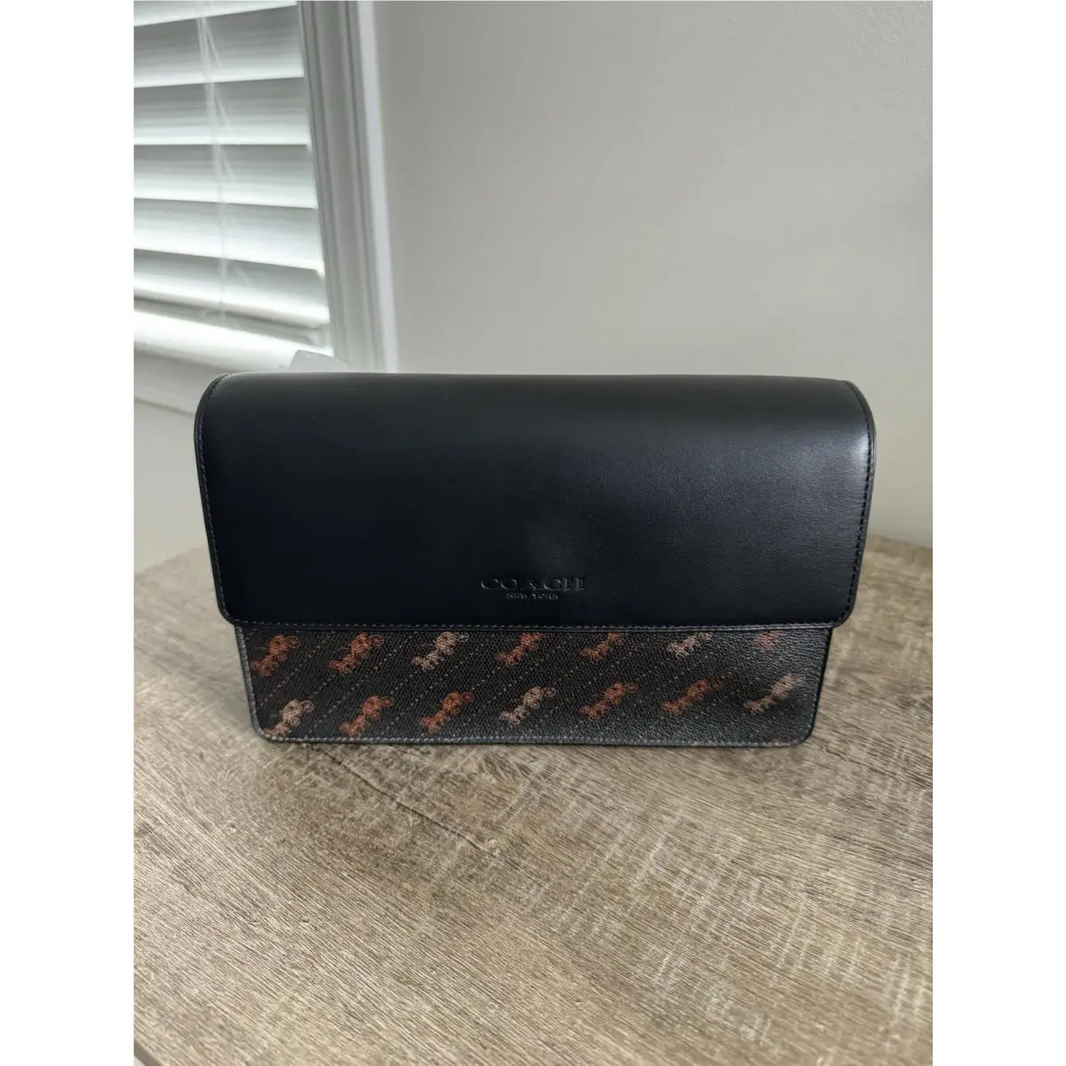 Coach Trainer Flap with Horce and Carriage Dot Print C6585.$350