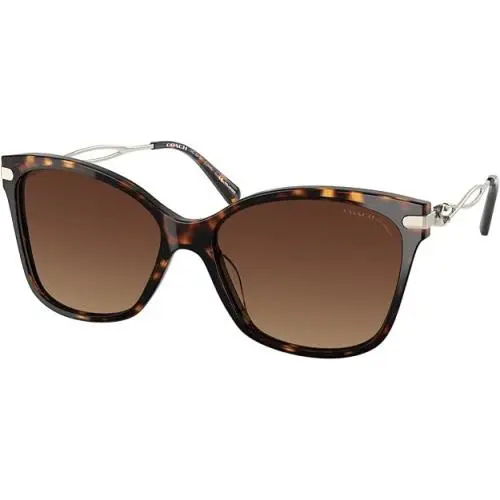 Coach Women Cat-eye Sunglasses HC8316 5120T5 Dark Tortoise /brown 58mm