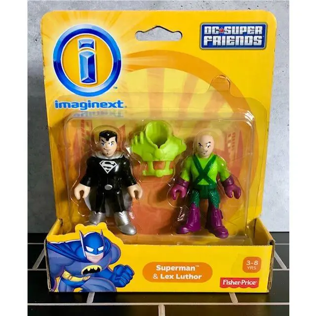 Black Suit Superman Lex Luthor Rare DC Super Friends Imaginext 2013