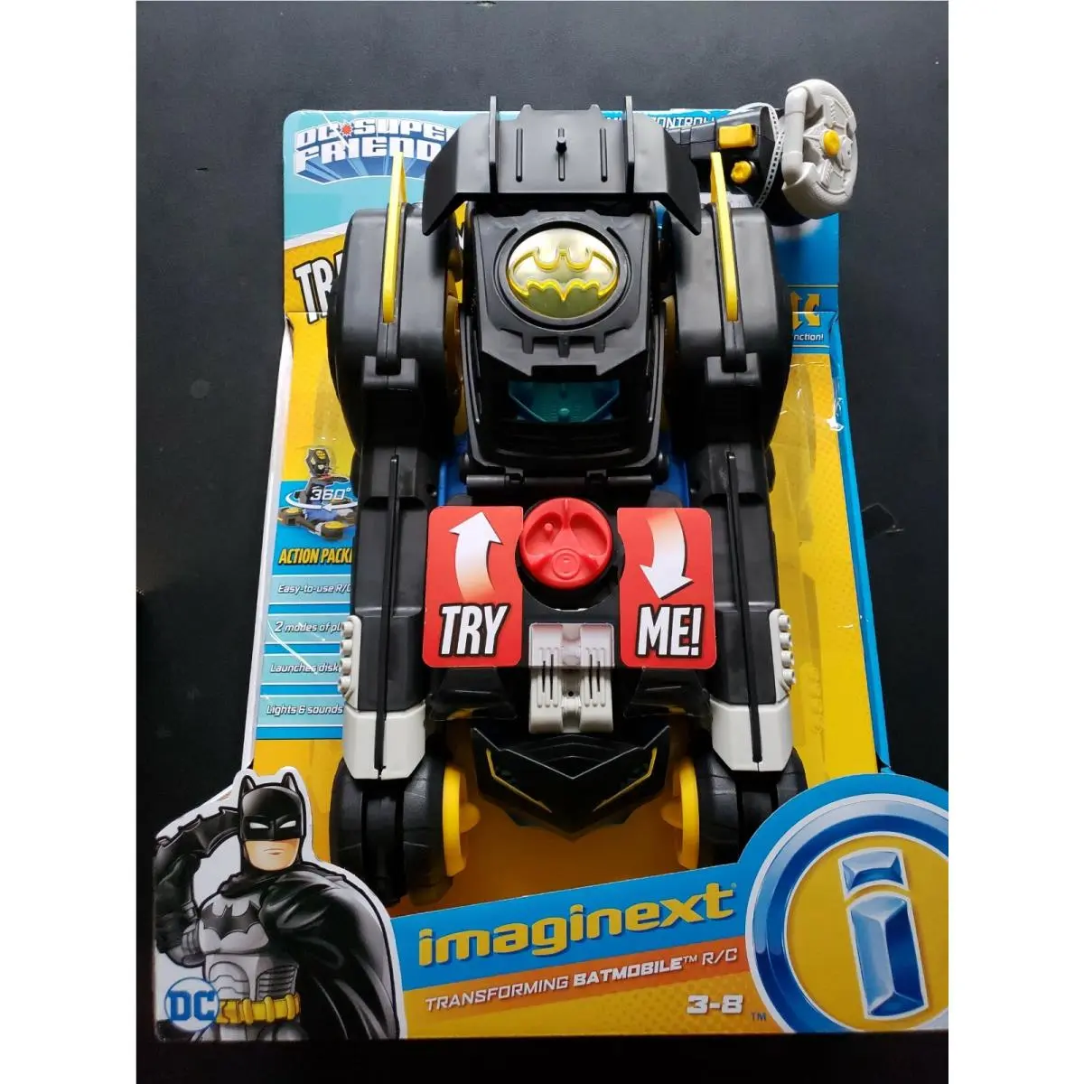 Imaginext Transforming Batmobile Toy Batman DC