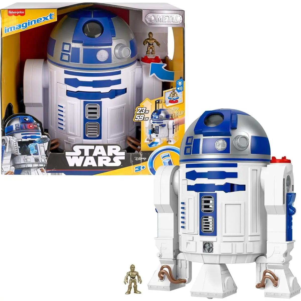 Fisher-price Imaginext Star Wars Toy R2-D2 17.5 in Tall with Lights Sounds™