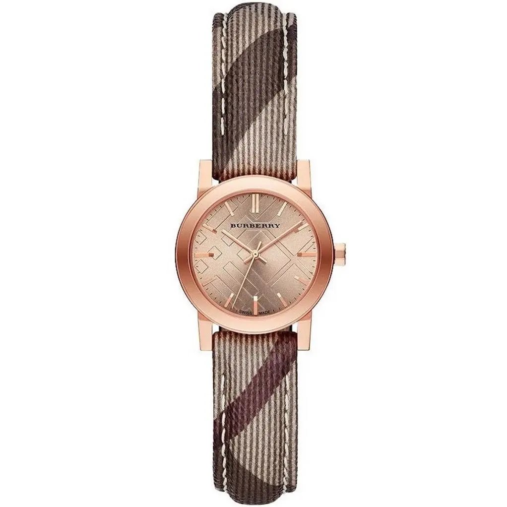 Burberry BU9236 Haymarket Check 26 mm Stainless Steel Women`s Watch