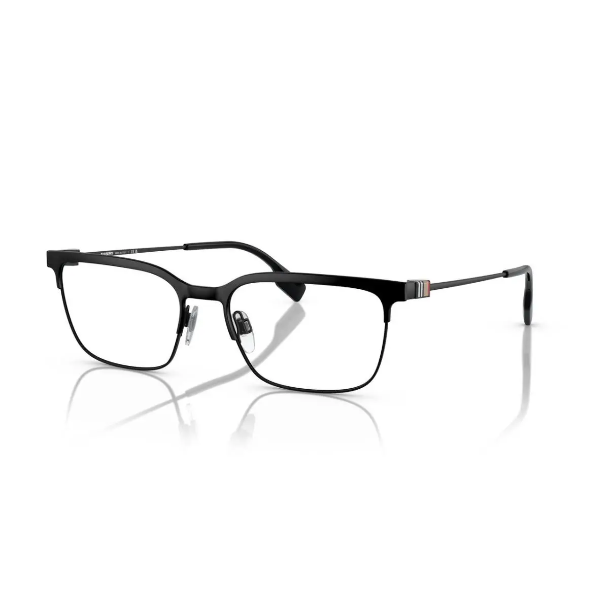 Square Man Eyeglasses BE1375 1007 56mm Black by Burberry
