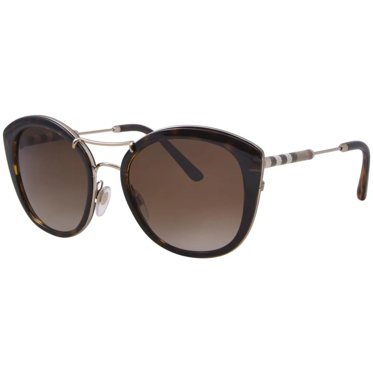 Burberry Women`s BE4251Q BE/4251/Q 300213 Dark Havana Round Sunglasses 53mm