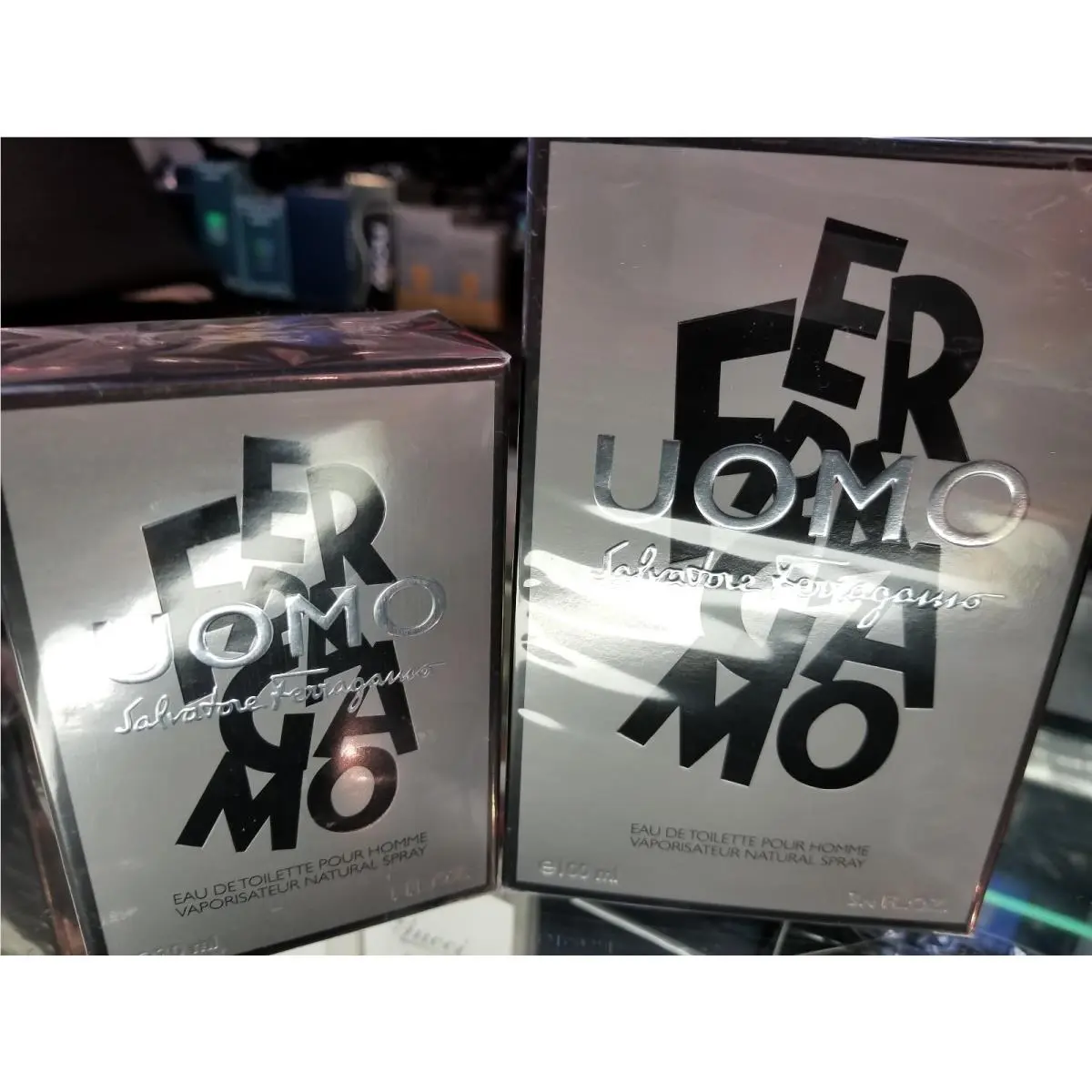 Ferragamo Uomo by Salvatore Ferragamo 1 oz 30 ml 3.4 oz 100 ml Edt Homme Box