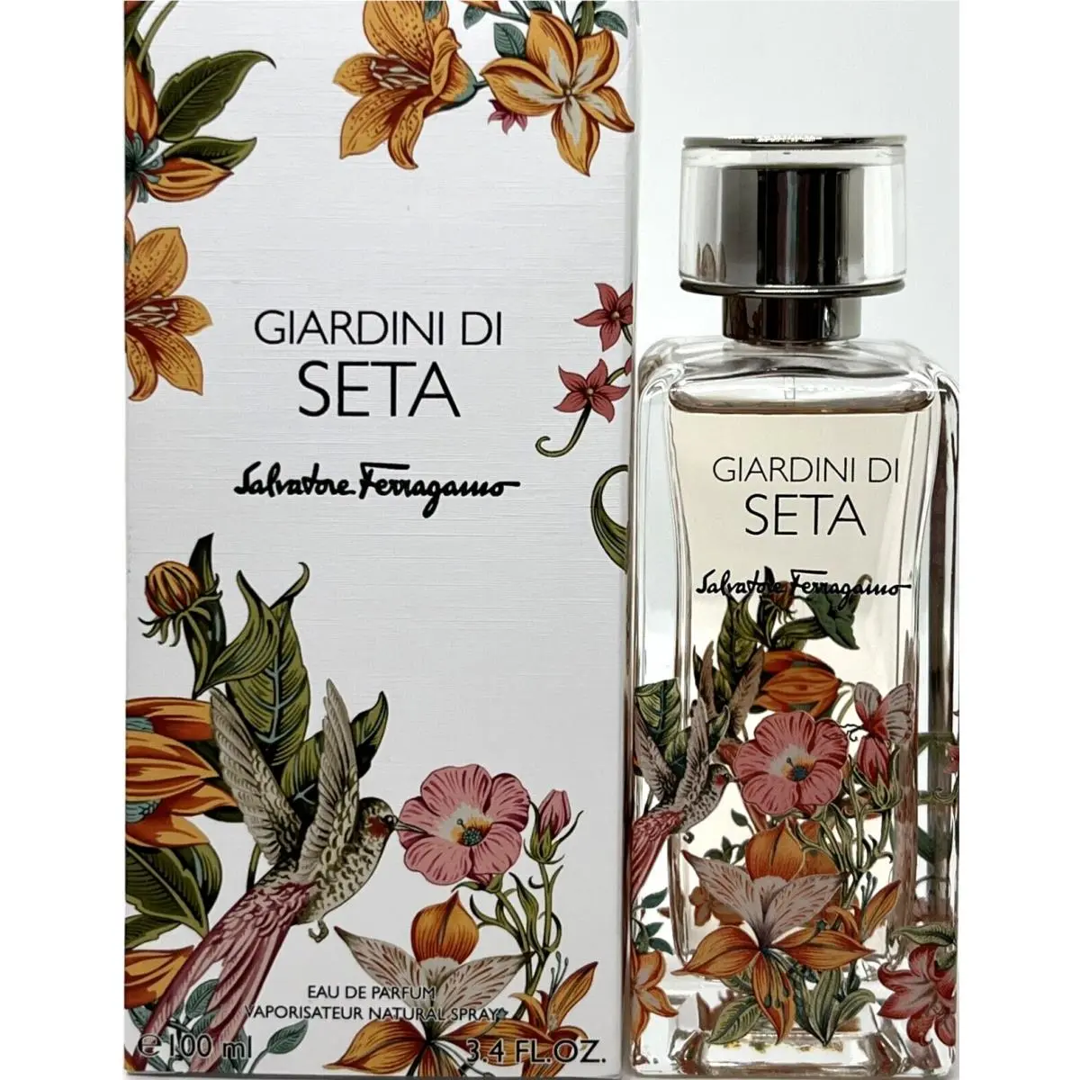 Salvatore Ferragamo Giardini DI Seta Eau DE Parfum Spray Unisex 3.4 Oz / 100 ml