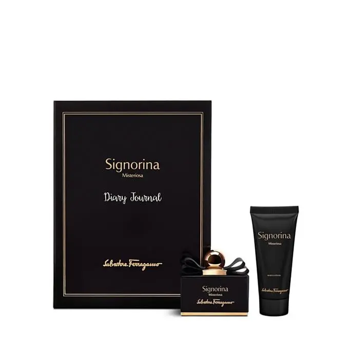 Salvatore Ferragamo Signorina Misteriosa Parfum Spray 3.4 OZ 100 ML Lotion Set