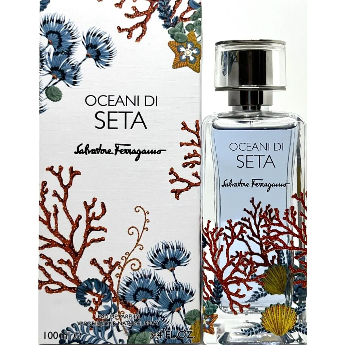 Salvatore Ferragamo Oceani DI Seta Eau DE Parfum Spray Unisex 3.4 Oz / 100 ml