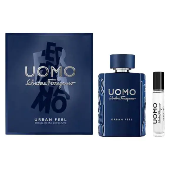 Salvatore Ferragamo Uomo Urban Feel 2pc Men Set 0.34 Edt Spr +3.4oz Edt Spr BU47